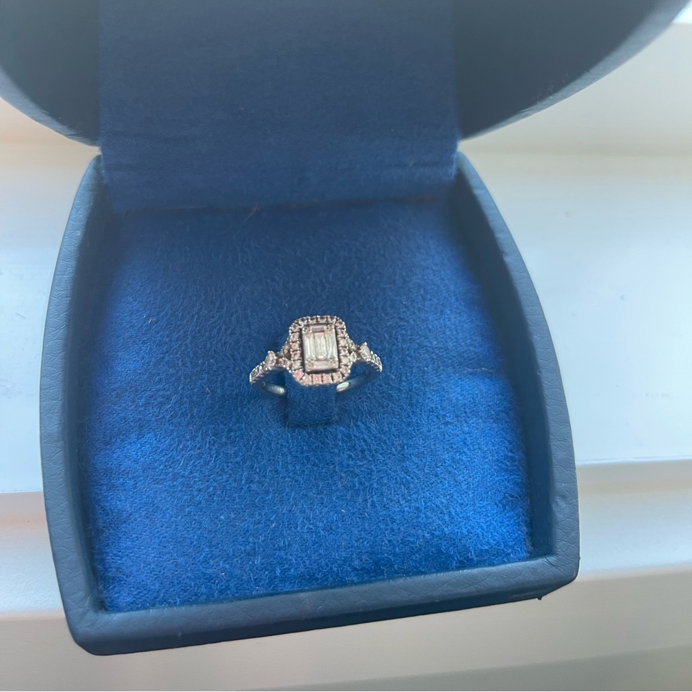 Diamant ring whyte gold